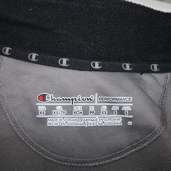 Fabulous Champion Performance Grey Black Full Zip Jacket Sz XS        B11 - Picture 6 of 7
